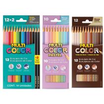 Kit Lapis de Cor FABER CASTELL Multicolor com 34 Cores + 2 Lápis de Escrever