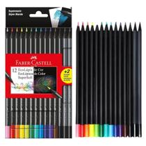 Kit Lápis De Cor Faber Castell Supersoft 12 Cores 2 Colorir