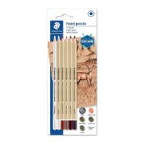 Kit Lápis de Cor Staedtler Mars Lumograph Pastel 6 Cores Kit Lápis de Cor Staedtler Mars Lumograph Pastel 6 Cores