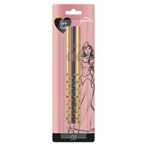 Kit lápis de escrever Tris princesa HB com 3 unidades