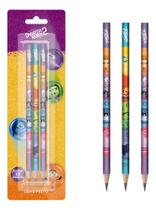 Kit Lápis Escolar Divertidamente Preto Hb 3 Un - Tris