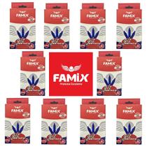 Kit Lápis Giz Estaca 10 Caixa Com 12un Cada Azul - Famix Kit Lápis Giz Estaca 10 Caixa Com 12un Cada Azul - Famix