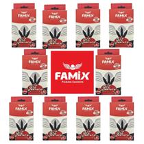 Kit Lápis Giz Estaca 10 Caixa Com 12un Cada Preto - Famix Kit Lápis Giz Estaca 10 Caixa Com 12un Cada Preto - Famix