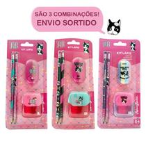 Kit Lápis HB com Apontador e Borracha RB1206