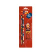Kit Lápis HB com Borracha e Apontador Personagens - Leo Leo / WX Gift - Leonora Kit Lápis HB com Borracha e Apontador Personagens - Leo Leo / WX Gift - Leonora