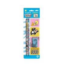 Kit Lápis Hb - Leo&ampLeo / Looney Tunes - 2 Lápis Hb / 1 Borracha / 1 Apontador