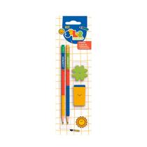 Kit Lápis Hb Solar 2 Lápis/1 Apontador/1 Borracha Kit Lápis Hb Solar 2 Lápis/1 Apontador/1 Borracha