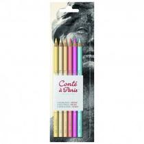 Kit Lápis Pastel Conté à Paris 6 Cores Retrato Kit Lápis Pastel Conté à Paris 6 Cores Retrato