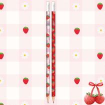 Kit Lápis Preto com Borracha Morangos Be Berry (2, 4, 8, 10 ou 12) Unidades SORTIDAS - Tilibra Papelaria Moranguinho Kit Lápis Preto com Borracha Morangos Be Berry (2, 4, 8, 10 ou 12) Unidades SORTIDAS - Tilibra Papelaria Moranguinho