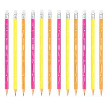 Kit Lápis Preto HB com Borracha Cores Neon (3, 6, ou 12) Unidades Maped Papelaria Material Neon Cores Vibrantes Kit Lápis Preto HB com Borracha Cores Neon (3, 6, ou 12) Unidades Maped Papelaria Material Neon Cores Vibrantes