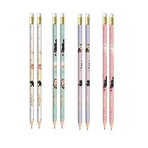 Kit Lápis Preto Redondo nº2 Estampado Gatinhos Purrfect Cats c/ Borracha 4, 8 ou 12 Unidades Sortidas Tilibra