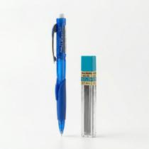 Kit Lapiseira 07mm Pentel Twist Erase Click Lateral Borracha Grande Tubo Grafite 2B Resistente Escolar - Kit Lapiseira 07mm Pentel Twist Erase Click Lateral Borracha Grande Tubo Grafite 2B Resistente Escolar -