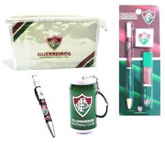 Kit Lapiseira 2.0mm e cx 06 Grafites 01 Borracha Fluminense Oficial chaveiroNecessairecaneta Kit Lapiseira 2.0mm e cx 06 Grafites 01 Borracha Fluminense Oficial chaveiroNecessairecaneta