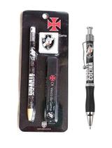Kit Lapiseira 2.0mm e cx 06 Grafites + 01 Borracha Vasco da Gama + caneta esfer.