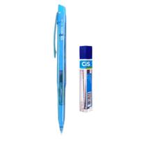 Kit Lapiseira Escolar Cis NEON Azul 0.7mm + Tubo Grafite