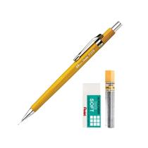 Kit Lapiseira Pentel P200 0,9mm Grafite e Borracha