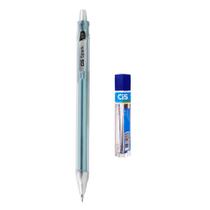 Kit Lapiseira Spark 0.7mm Azul Metálico + Tubo Grafite