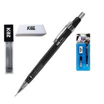 Kit Lapiseira Tecnica 0.7 Ponta Metal Tubo Grafite Borracha Kit Lapiseira Tecnica 0.7 Ponta Metal Tubo Grafite Borracha