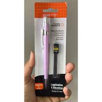 kit Lapiseira Técnica + tubo 12 grafites Hexagonal 0.7mm Jocar GRATIS CORES voltas as aulas Cores:01 Lilás