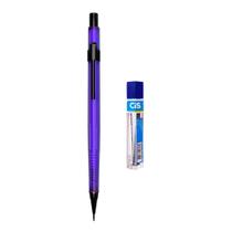 Kit Lapiseira Tecnocis 0.5mm ROXA NEON + Grafite Big Tree