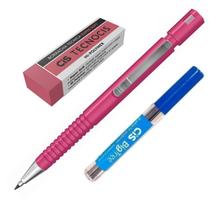 Kit Lapiseira TecnoCis 2.0 Rosa + Grafite+Borracha Tecno VM