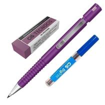 Kit Lapiseira TecnoCis 2.0 Roxa+Grafite+Borracha Tecno Lilás