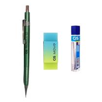 Kit Lapiseira Tecnocis BOHO 0.7m Verde+Borracha Move+Grafite Kit Lapiseira Tecnocis BOHO 0.7m Verde+Borracha Move+Grafite