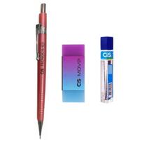 Kit Lapiseira Tecnocis BOHO 0.7mm VM+Borracha Move+Grafite