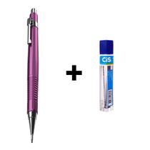 Kit Lapiseira Tecnocis Roxa Metálico Boho + Grafite 0.7mm