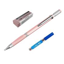 Kit Lapiseira TECTRIX 2.0mm Rosa Metálico +Grafite +Borracha