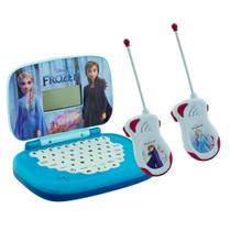 Kit laptop da frozen - bilingue + walkie-talkie frozen