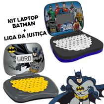 Kit Laptop Infantil Batman e Liga da Justiça Musical Candide