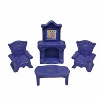 Kit Lareira De Brinquedo Com 4 Peças Sayuri