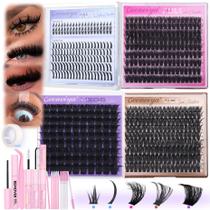 Kit Lash Clusters Geeneiya 5 estilos: volume/mega/completo/inferior Kit Lash Clusters Geeneiya 5 estilos: volume/mega/completo/inferior