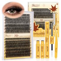 Kit Lash Clusters QUEWEL 280 unidades de extensões de cílios 3D 40D+50D Kit Lash Clusters QUEWEL 280 unidades de extensões de cílios 3D 40D+50D