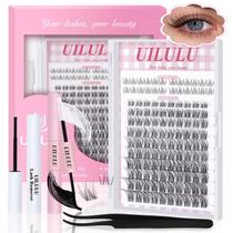 Kit Lash Clusters Uilulu 8-18 mm com cílios inferiores de 5 mm e acessórios