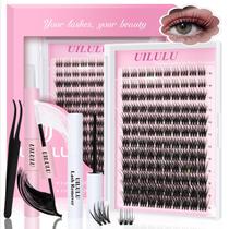 Kit Lash Clusters UILULU, extensão Mix D Curl DIY de 10-18 mm