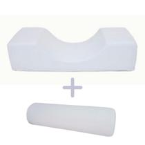 Kit Lash Pillow Almofada Extensão Cílios + Rolo Pernas 50x16 - Multiflex