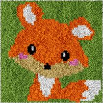 Kit Latch Hook DL-YTG Rug Fox 30x30 cm Almofada de fio DIY Kit Latch Hook DL-YTG Rug Fox 30x30 cm Almofada de fio DIY