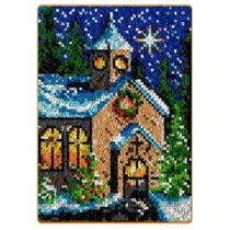 Kit Latch Hook MIAOLLUN Christmas para adultos e crianças 52x38cm Kit Latch Hook MIAOLLUN Christmas para adultos e crianças 52x38cm
