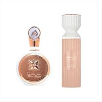 Kit Lattafa Fakhar Rose EDP 100ml+Body Mist Fakhar 250ml Kit Lattafa Fakhar Rose EDP 100ml+Body Mist Fakhar 250ml