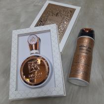 Kit Lattafa Fakhar Rosé Pefume Feminino 100ml + Spray 200ml