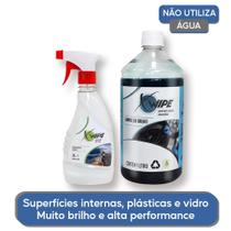 Kit Lava a Seco Top Clean + Limpa Pneus Líquido Concentrado - XWipe