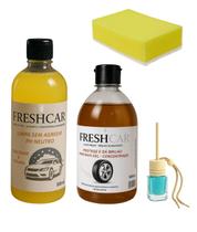 Kit Lava Auto Completo C/ Shampoo + Pretinho + Aroma + Esponja Lar Fresh Kit Lava Auto Completo C/ Shampoo + Pretinho + Aroma + Esponja Lar Fresh