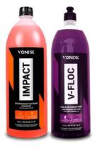 Kit lava auto v-floc 1,5l desengraxante impact 1,5l vonixx