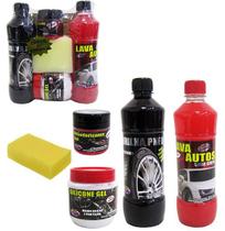Kit lava autos 4 em 1 com 5 peças Kit lava autos 4 em 1 com 5 peças