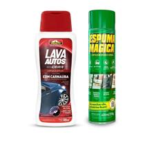 Kit Lava Autos Cera Carnaúba + Espuma Mágica Proauto