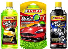 Kit Lava Autos - Shampoo + Pretinho + Luva De Microfibra - Luxcar