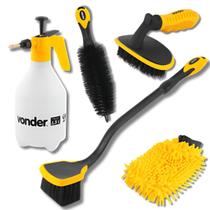 Kit Lava Carros Escova Gerador E Luva Microfibra Lavagem Fácil - Vonder Kit Lava Carros Escova Gerador E Luva Microfibra Lavagem Fácil - Vonder