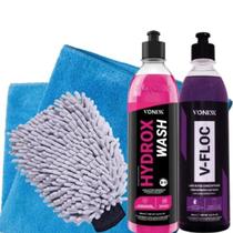 Kit lava protege hydrox wash vonixx vfloc shampoo lava autos limpeza automotiva completa proteção e brilho intenso Kit lava protege hydrox wash vonixx vfloc shampoo lava autos limpeza automotiva completa proteção e brilho intenso